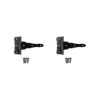 National Hardware 6 In. L Black Ornamental/Reversible T-Hinge 2 Pk -Acme Acorn Store cca8f43f c945 463c 87b4 66d4e40bd047