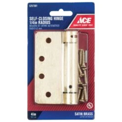 Ace 4 In. L Satin Brass Self Closing Hinge 1 Pk -Acme Acorn Store d072f8e2 13e2 4019 92c0 7d7c64fbaa04
