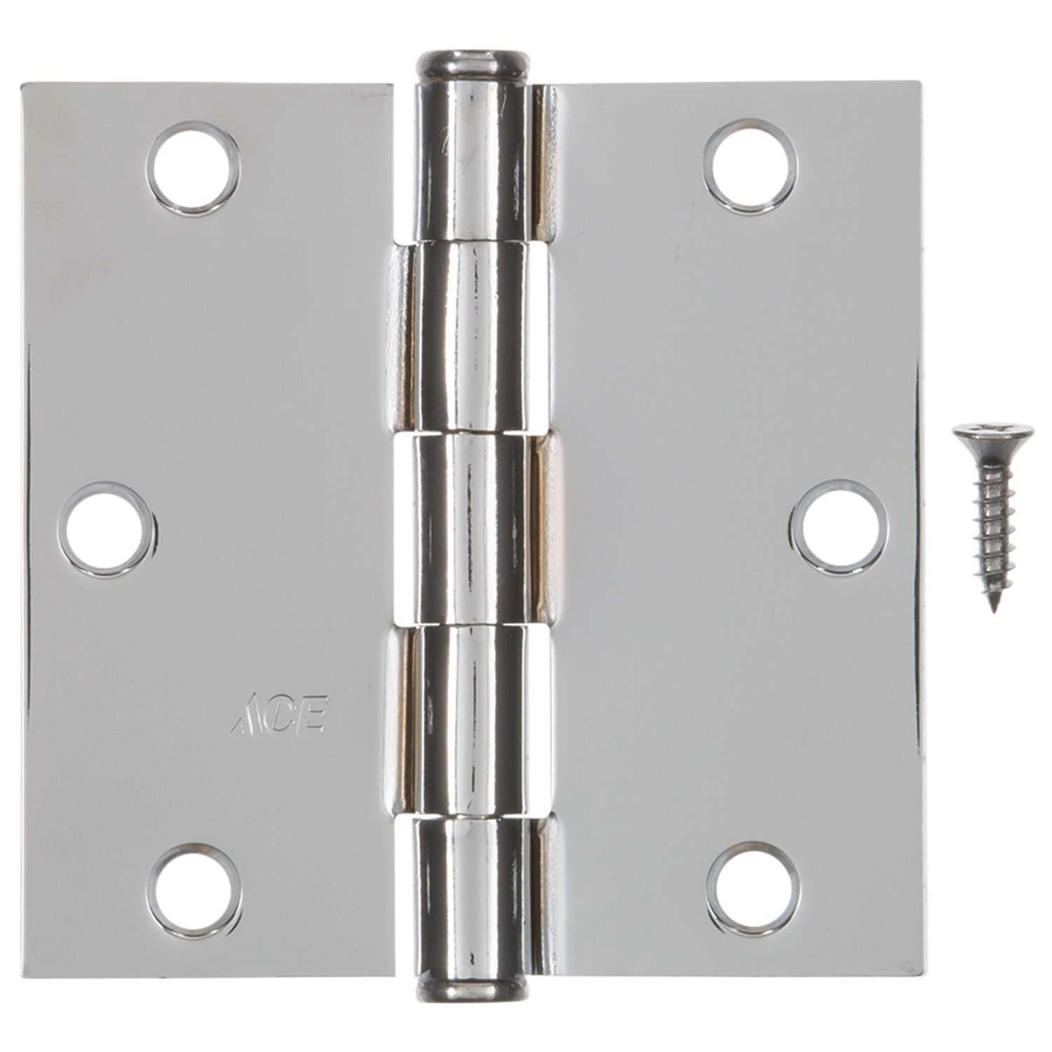 Ace 3-1/2 In. L Chrome Residential Door Hinge 3 Pk 3 Ace 3-1/2 In. L Chrome Residential Door Hinge 3 Pk