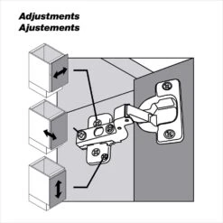 Richelieu RCS Series Nickel Cabinet Hinge 2 Pk -Acme Acorn Store d67891d0 d740 479f a021 ff3171bdb5a8