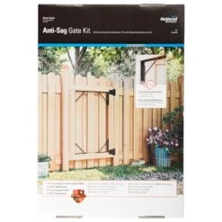 National Hardware 3.74 In. L Black Steel Anti-Sag Gate Kit 1 Pk -Acme Acorn Store dbfce652 67a8 446b 977b 5d7ead19fd55