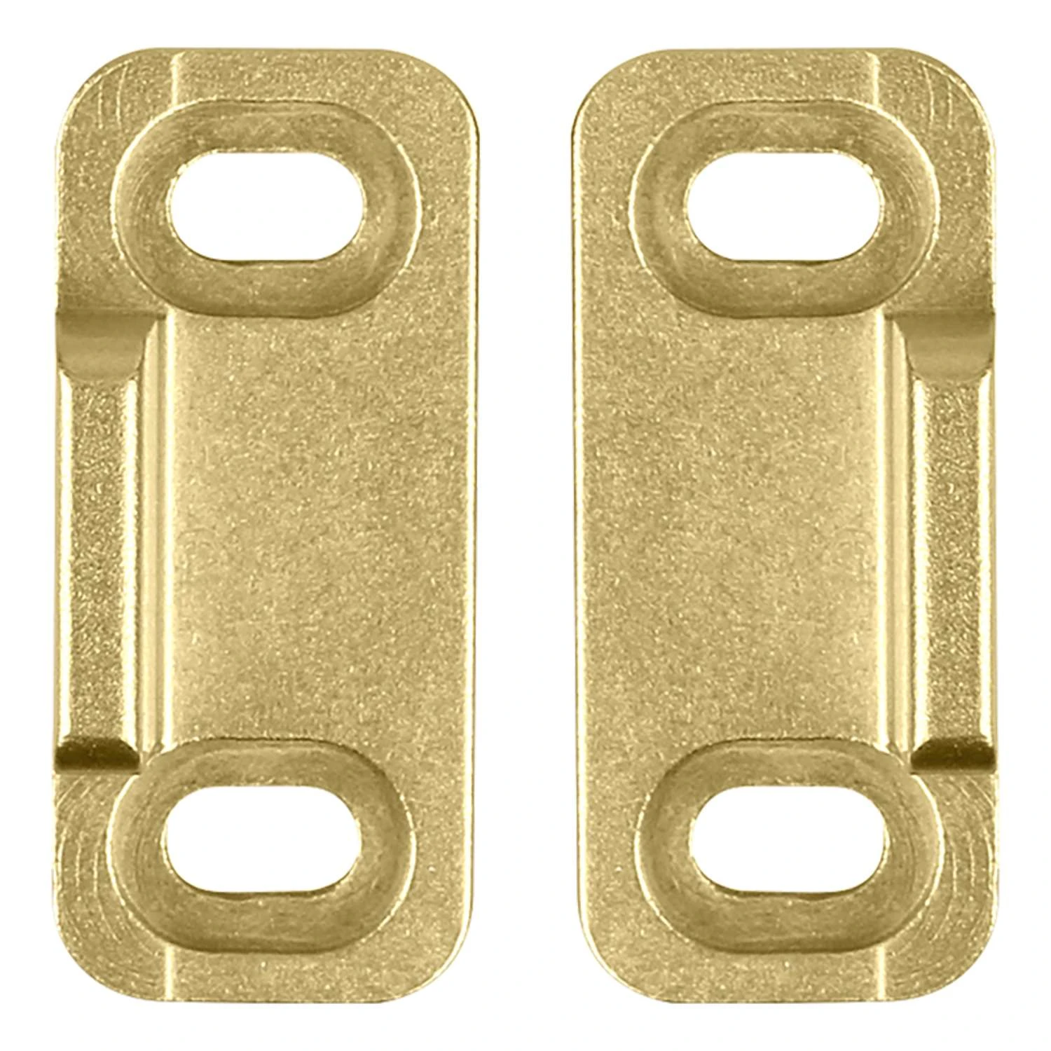 National Hardware Brushed Gold Aluminum Double Floor Guide 1 Pc 6 National Hardware Brushed Gold Aluminum Double Floor Guide 1 Pc - Image 4