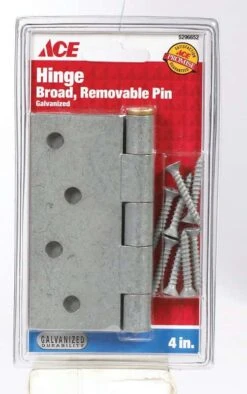 Ace 4 In. L Galvanized Broad Hinge 1 Pk