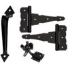 National Hardware Black Steel Gate Hardware Kit 1 Pk -Acme Acorn Store eb340460 1176 44ac 86fb 7d310704bc6e