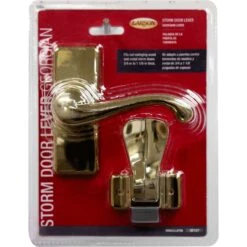Larson Georgian Bright Brass Storm Door Lever 1 Pk