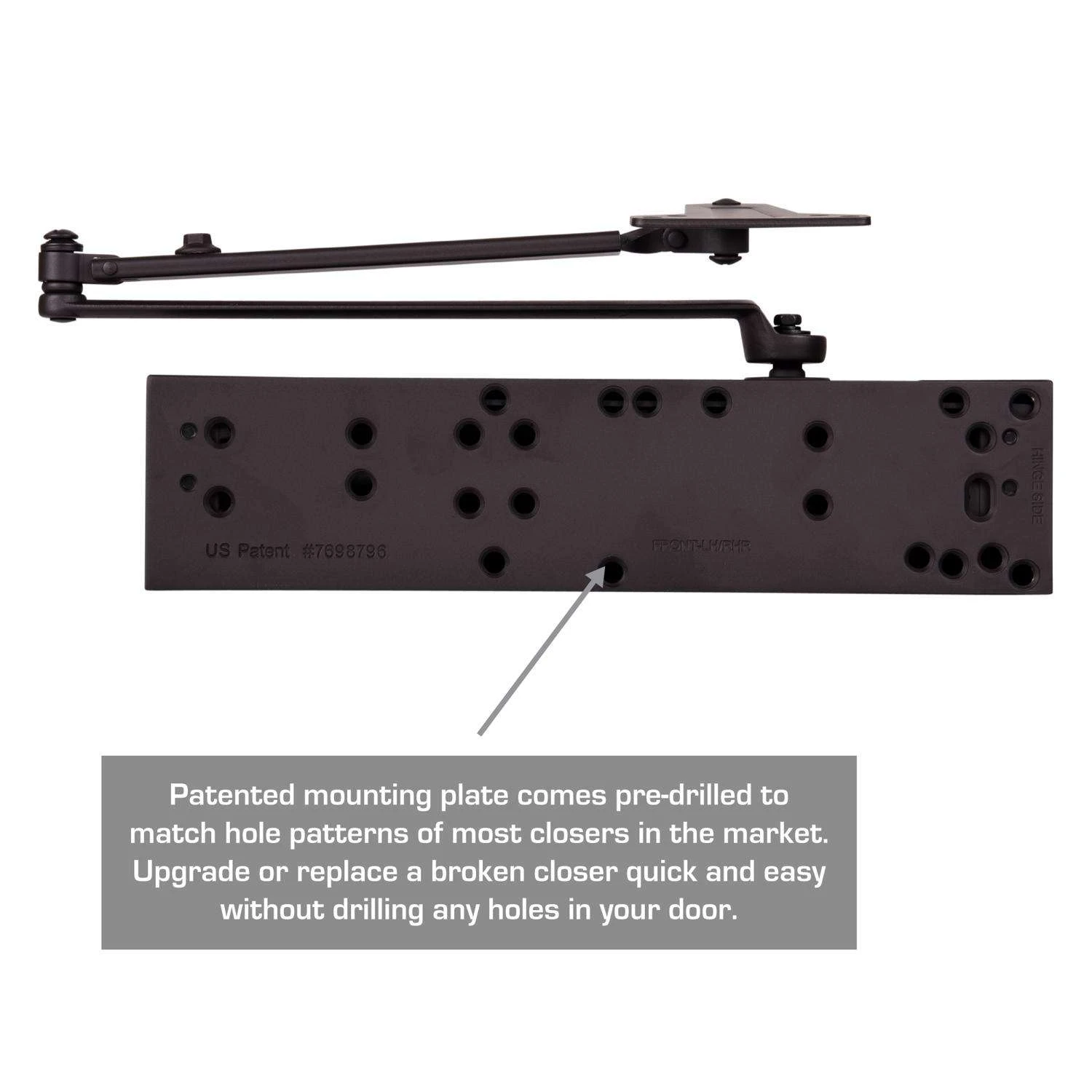 Brinks Commercial Oil Rubbed Bronze Steel Hydraulic Door Closer Grade 1 6 Brinks Commercial Oil Rubbed Bronze Steel Hydraulic Door Closer Grade 1 - Image 4