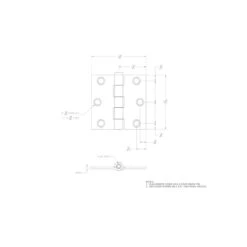Ace 2-1/2 In. L Galvanized Broad Hinge 2 Pk 7 Ace 2-1/2 In. L Galvanized Broad Hinge 2 Pk -Acme Acorn Store fa6dff53 528c 46b2 b30c 09a5c59b95dd