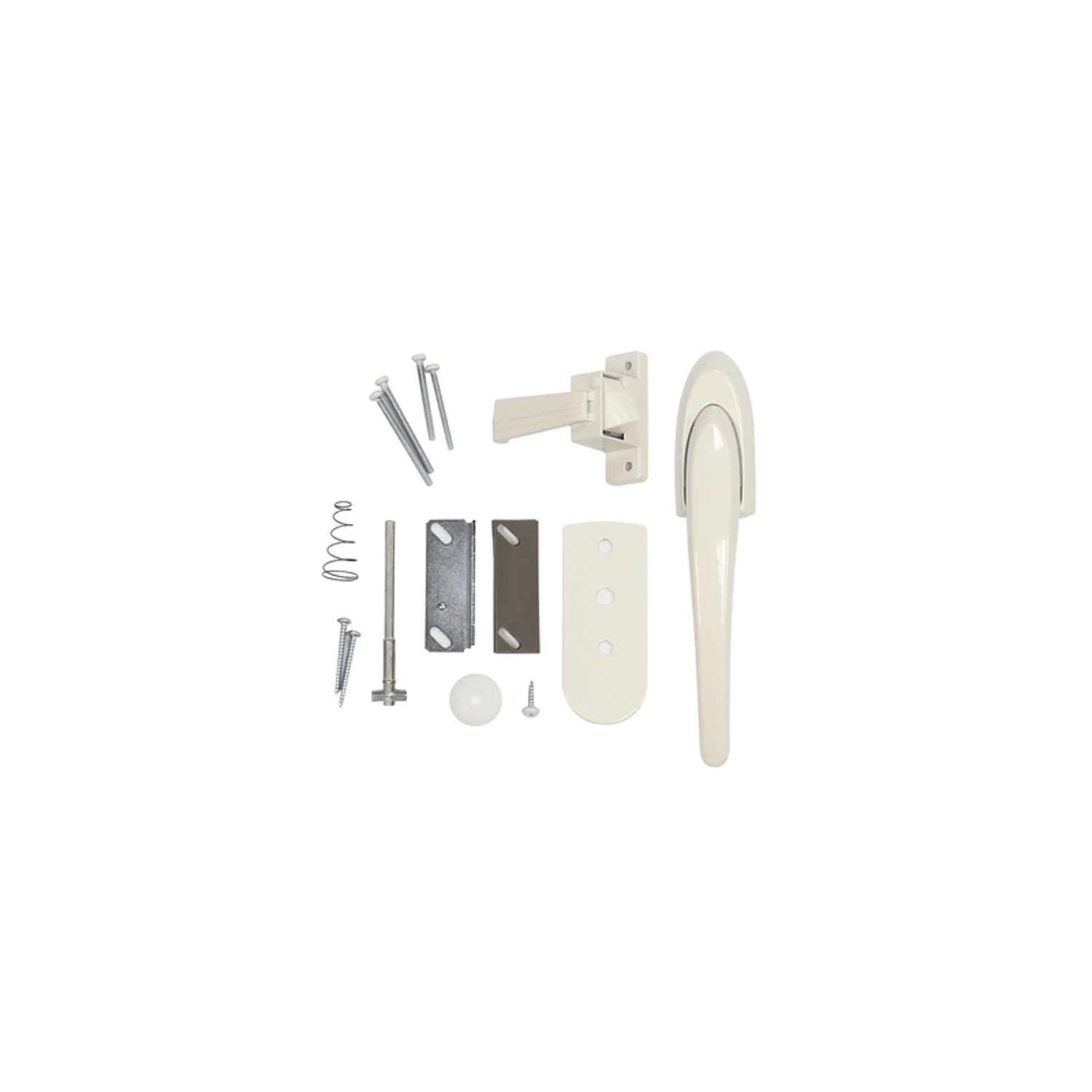 Larson Euro White Zinc Lift Lever Latch 1 Pk 4 Larson Euro White Zinc Lift Lever Latch 1 Pk - Image 2