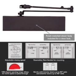 Brinks Commercial Oil Rubbed Bronze Steel Hydraulic Door Closer Grade 1 10 Brinks Commercial Oil Rubbed Bronze Steel Hydraulic Door Closer Grade 1 -Acme Acorn Store fcd3ce40 f5c4 4827 bffd 227444ccb7d4