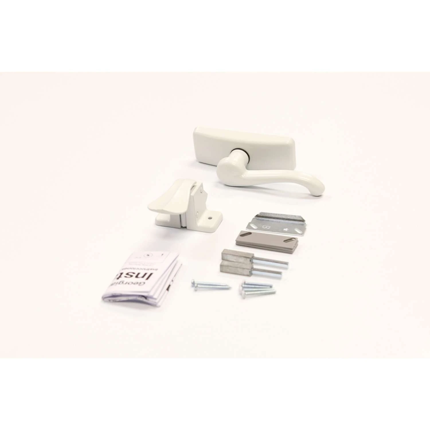 Larson Georgian White Zinc Lever Latches 1 Pk 4 Larson Georgian White Zinc Lever Latches 1 Pk - Image 2