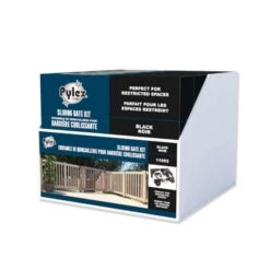 Pylex Powder Coated Black Steel Gate Hardware Kit 1 Pk