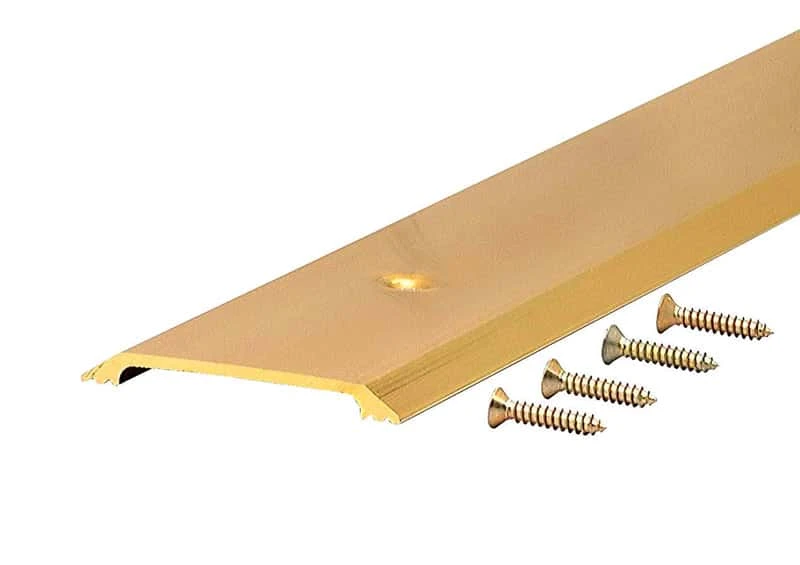 M-D 0.25 In. H X 2.5 In. W X 36 In. L Bright Aluminum Flat Top Threshold Gold 3 M-D 0.25 In. H X 2.5 In. W X 36 In. L Bright Aluminum Flat Top Threshold Gold