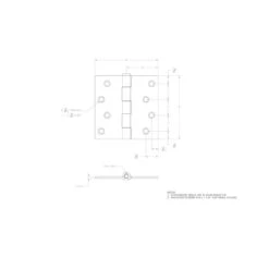 Ace 4 In. L Galvanized Broad Hinge 1 Pk 7 Ace 4 In. L Galvanized Broad Hinge 1 Pk -Acme Acorn Store ffdd6860 94e9 473d 8a12 57d7f4f8dc9a